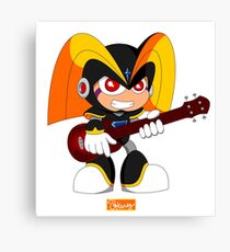 Bass Playing Bass Canvas Print