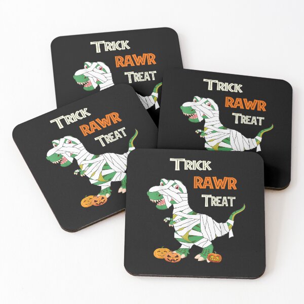 Artikelvorschau, Trick Rawr Treat lustiges Dinosaurier-Mama-Halloween-Kostüm-T-Shirt entworfen und verkauft von BaresOberon.