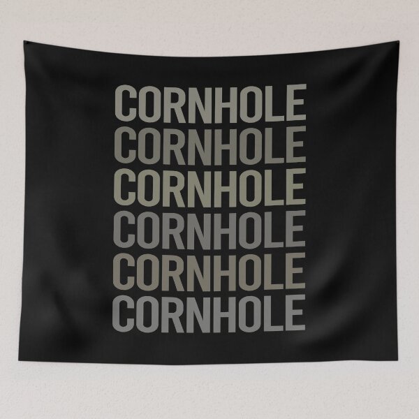 Item preview, Gray Text Art Cornhole designed and sold by StoreCalamity.