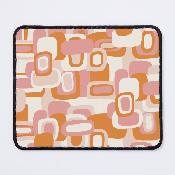 Item preview, Retro groove pink and orange abstract art designed and sold by vianahline.