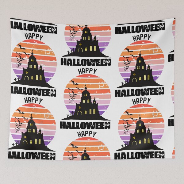 Item preview, Vintage Sunset Haunted House designed and sold by Moonbeamdesignz.