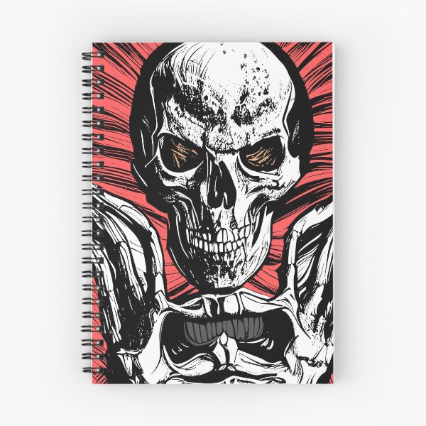 Item preview, Corrupt Skeleton with Orange Background designed and sold by HalloweenThings.