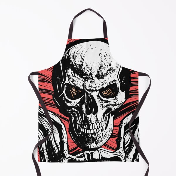 Item preview, Corrupt Skeleton with Orange Background designed and sold by HalloweenThings.