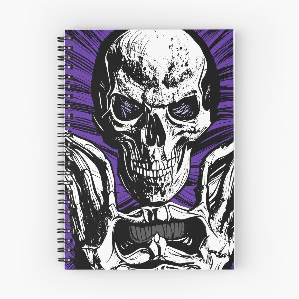 Item preview, Corrupt Skeleton with Purple Background designed and sold by HalloweenThings.