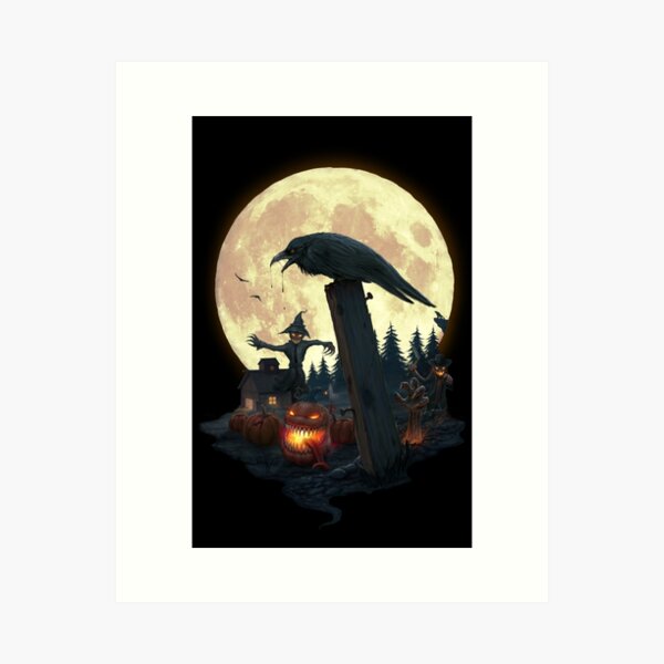Halloween Theme Art Print