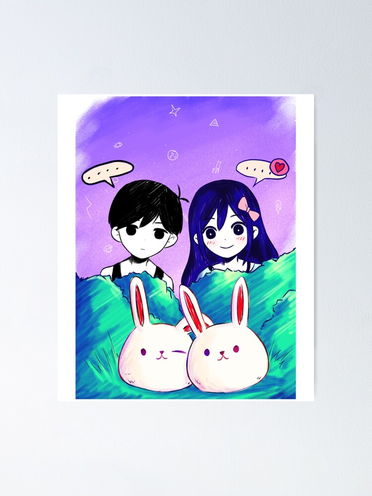 Omori Mari And Sunny Tshirt - Omori Game Clothing - Omori Sticker | Poster