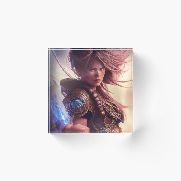 Item preview, Hermosa guerrera de fantasía designed and sold by digitalartpro.