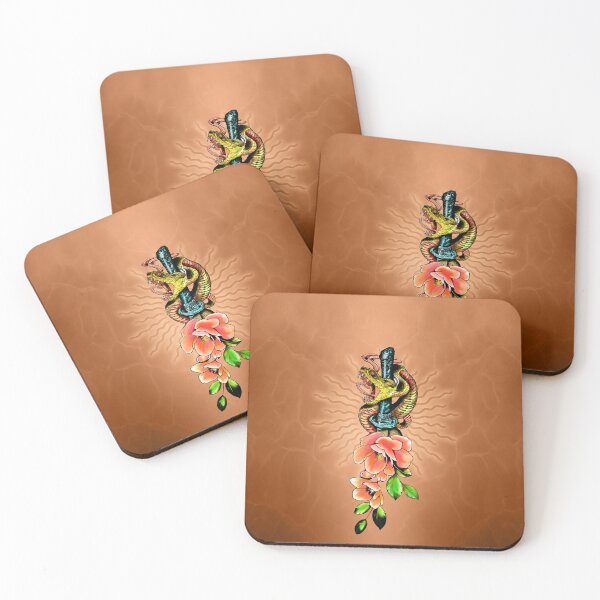 Item preview, Awesome snake with flowers designed and sold by nicky2342.