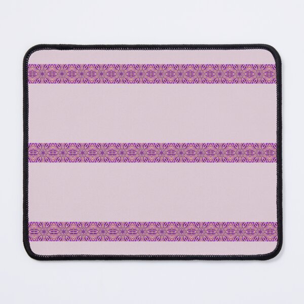Item preview, Abstract Flowers Pattern Boho Vibes Stripes on a Grayish Lilac Background designed and sold by Beachy.