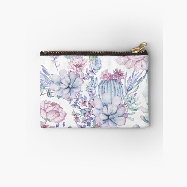 Item preview, Trendy Succulents Green and Blue Desert Succulent Southwestern Pattern  designed and sold by DesertDecor.
