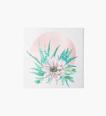 Trendy Sukkulenten Rose Pink und grün Wüste Sukkulenten südwestlichen Dekor Galeriedruck