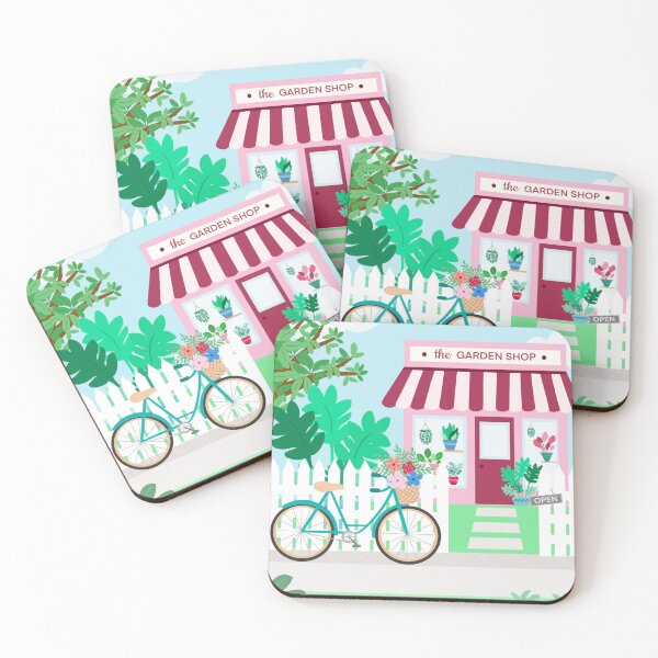 Garden Shop Coasters (Set of 4)