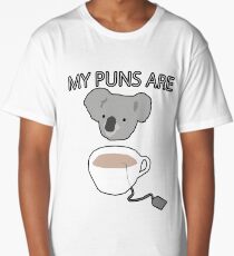 "Koala Tea" puns Long T-Shirt