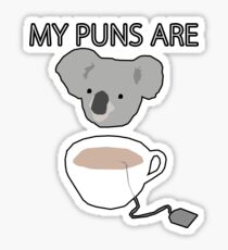 "Koala Tea" puns Sticker