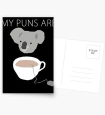 "Koala Tea" Wortspiele Postkarten
