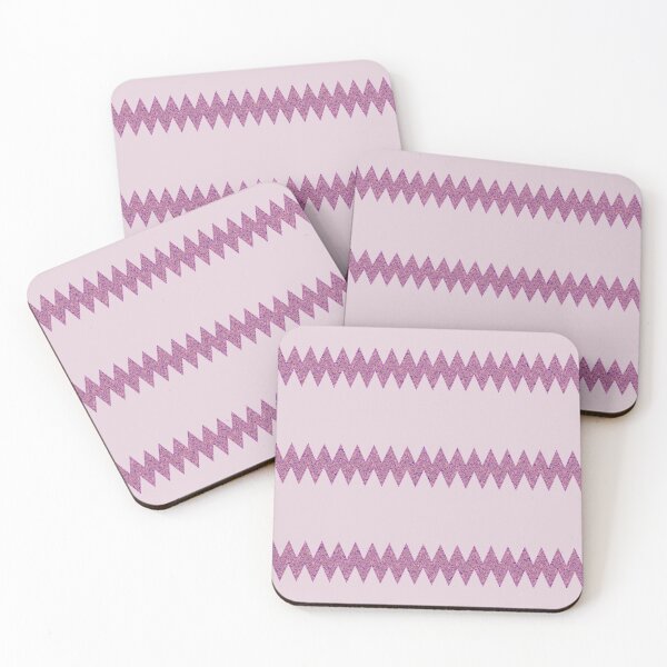 Item preview, Abstract Zigzag Lines Pattern Boho Vibes on a Grayish Lilac Background designed and sold by Beachy.