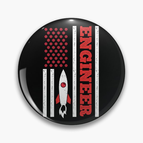 Item preview, Engineer Distressed Vintage USA Flag Rocket: Funny Aerospace Engineering Gift designed and sold by Adexyl.