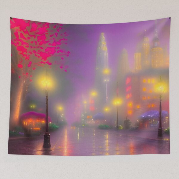 Item preview, Foggy city lights designed and sold by bradm50.
