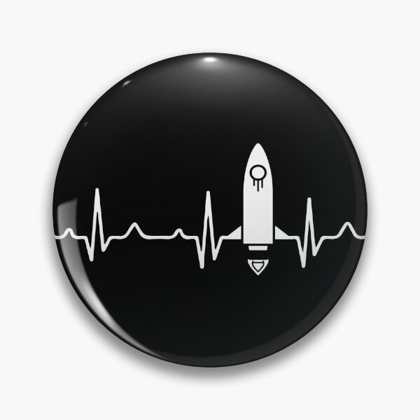 Item preview, Rocket Heartbeat EKG Heart Rate: Pilot Funny Aerospace Engineering Gift designed and sold by Adexyl.