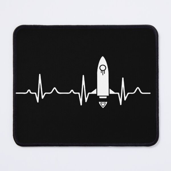 Item preview, Rocket Heartbeat EKG Heart Rate: Pilot Funny Aerospace Engineering Gift designed and sold by Adexyl.