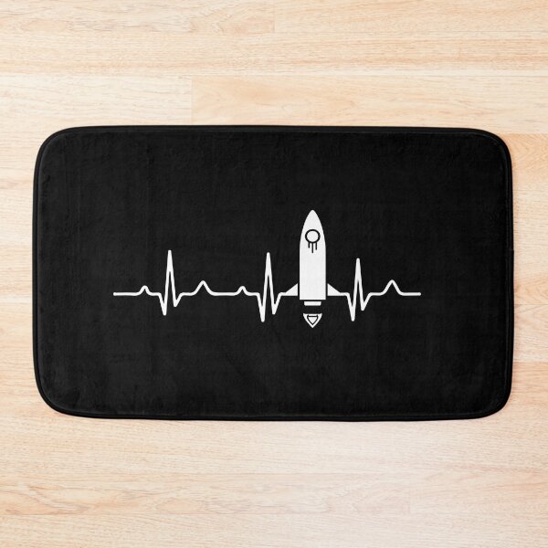 Item preview, Rocket Heartbeat EKG Heart Rate: Pilot Funny Aerospace Engineering Gift designed and sold by Adexyl.