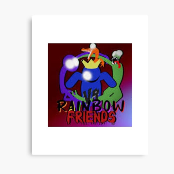 Green, orange and Blue rainbow friends characters  Canvas Print for Sale  by ismailalrawi