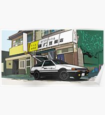 Initial D AE 86 Poster