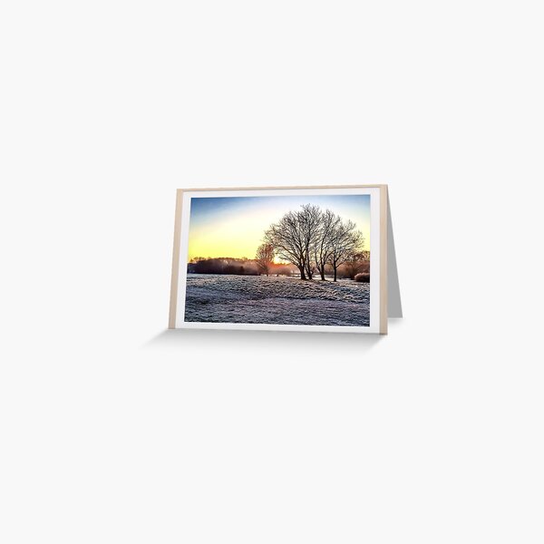 HDR Frosty Morning Greeting Card