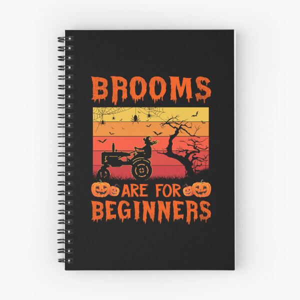 Item preview, Brooms Are For Beginners halloween witch funny cool Tractor designed and sold by beckadamr.