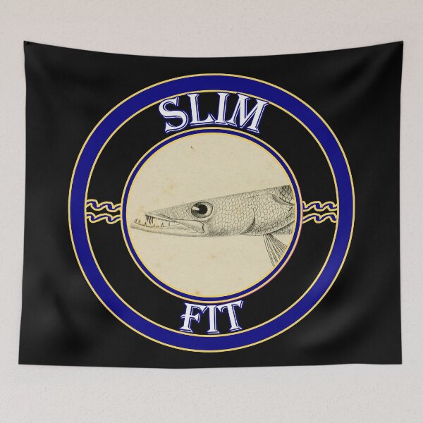 Item preview, 'Slim Fit' Old Book Narrow Fish Graphic - Funny Quotes Designs for T-shirts, stickers and other accessories. designed and sold by Ridiculam Toga.