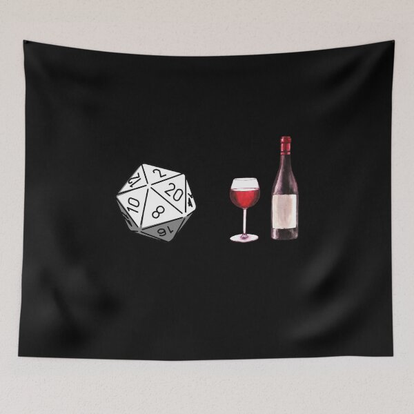 Item preview, A woman cannot survey on wine alone she also needs a dice party gaming cute funny designed and sold by beckadamr.