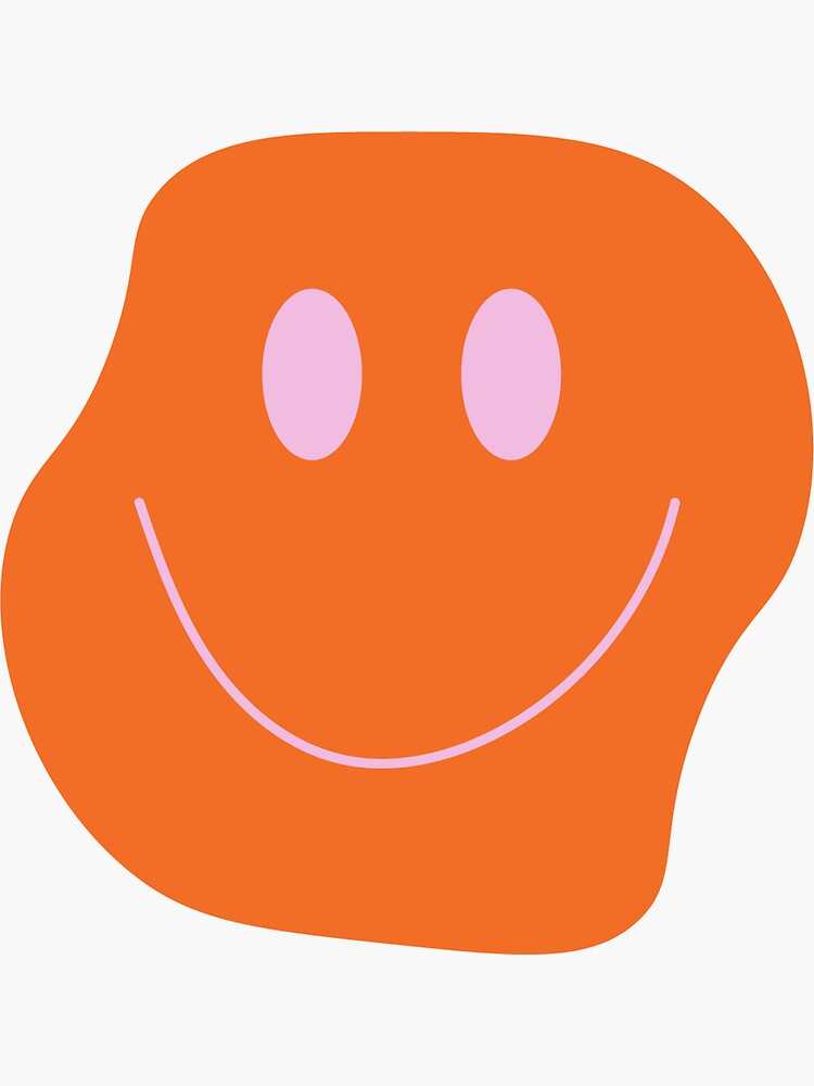 smiley-face-sticker-for-sale-by-siggiedesigner-redbubble