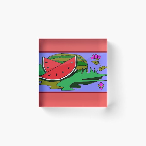 Item preview, Watermelon and a flower designed and sold by judy snyder.