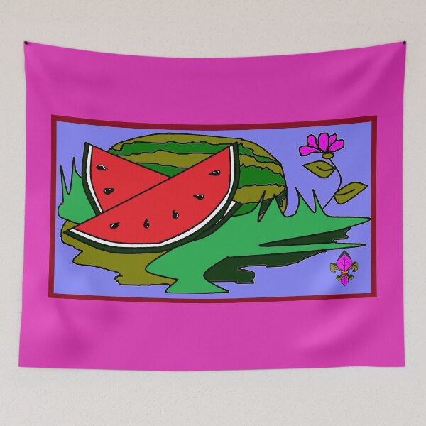 Item preview, Watermelon and a flower designed and sold by judy snyder.