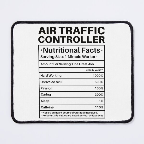 Artikelvorschau, Nährwertangaben für Fluglotsen: ATC Funny Air Traffic Control Gift entworfen und verkauft von Adexyl.