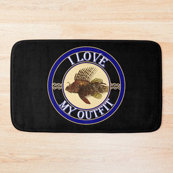 Item preview, 'I Love My Outfit' Old Book Lionfish Graphic - Funny Quotes Designs for T-shirts, stickers and other accessories. designed and sold by Ridiculam Toga.