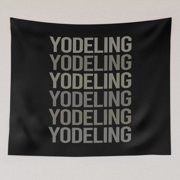 Item preview, Gray Text Art Yodeling Yodel designed and sold by StoreCalamity.