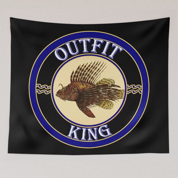 Item preview, 'Outfit King' Old Book Lionfish Graphic - Funny Quotes Designs for T-shirts, stickers and other accessories. designed and sold by Ridiculam Toga.