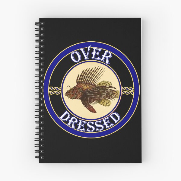 Item preview, 'Over Dressed' Old Book Lionfish Graphic - Funny Quotes Designs for T-shirts, stickers and other accessories. designed and sold by Ridiculam Toga.
