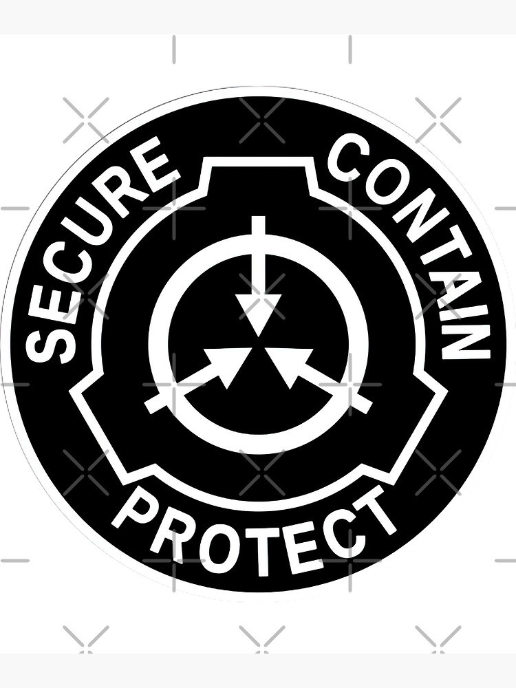 SCP Patch - inverted - Scp Foundation - Posters and Art Prints