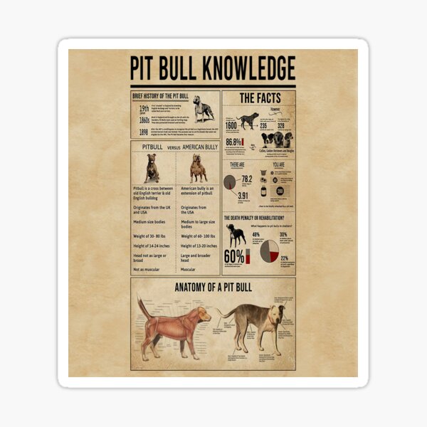 "Super Cool Pit Bull Mom Pit Bull Knowledge" Sticker for Sale by