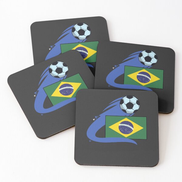 Item preview, Brazil Flag And Soccer Icon  designed and sold by PaulaSwann1.
