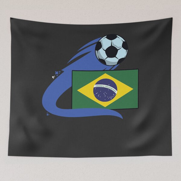 Item preview, Brazil Flag And Soccer Icon  designed and sold by PaulaSwann1.