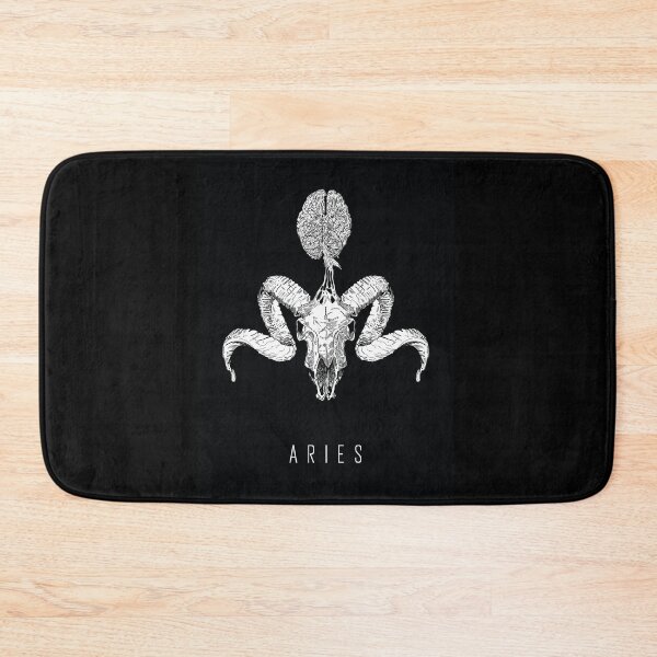 Aries - Dark Magic Horoscope Bath Mat