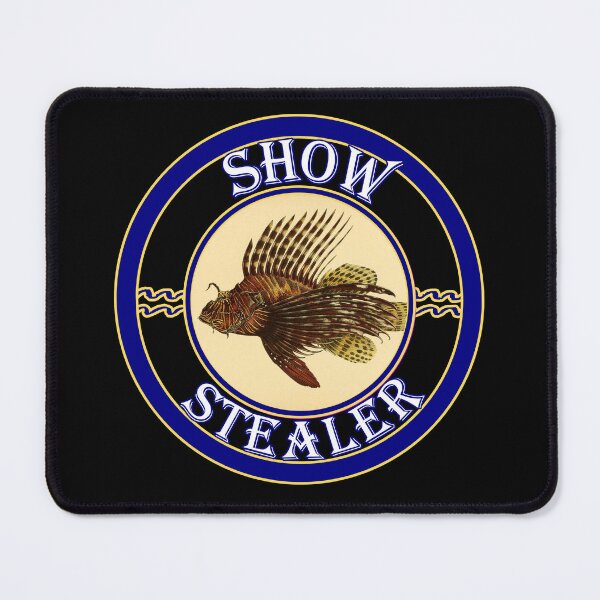 Item preview, 'Show Stealer' Old Book Lionfish Graphic - Funny Quotes Designs for T-shirts, stickers and other accessories. designed and sold by Ridiculam Toga.