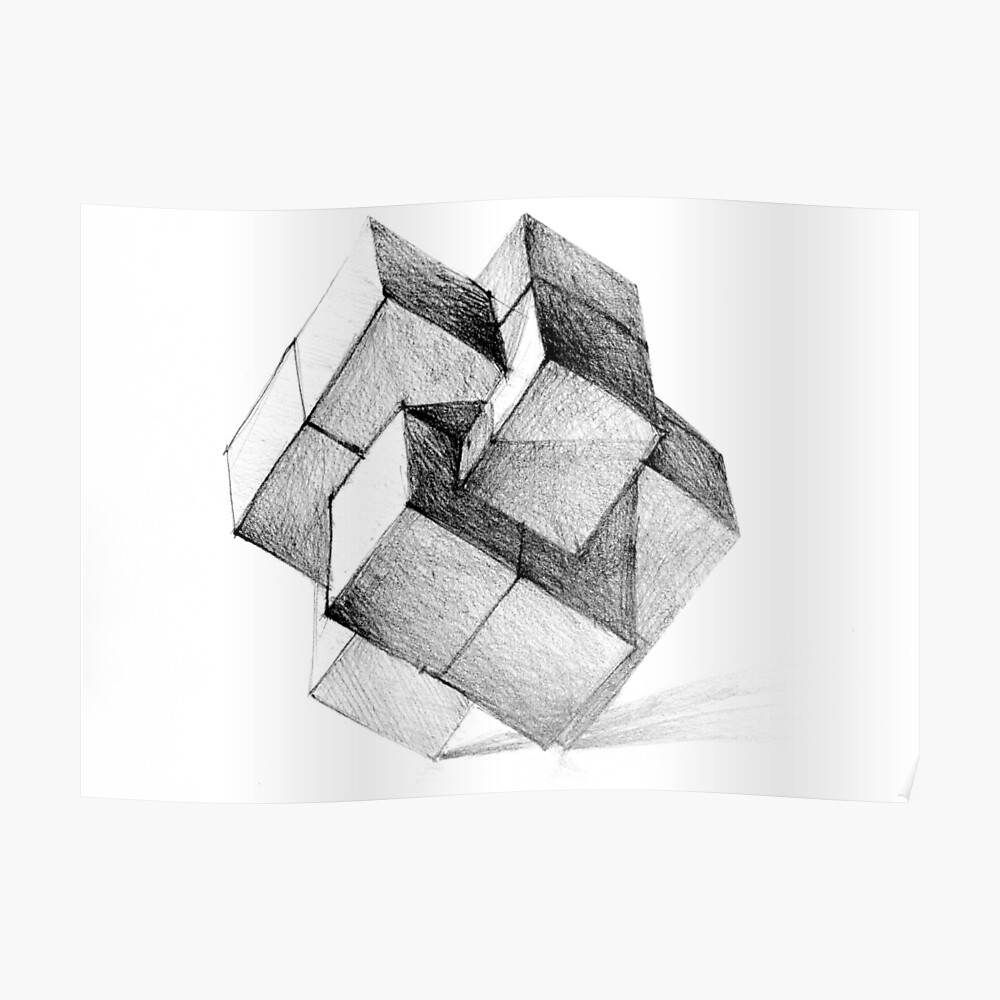 How to Draw a 3D Cube! - Liron Yanconsky