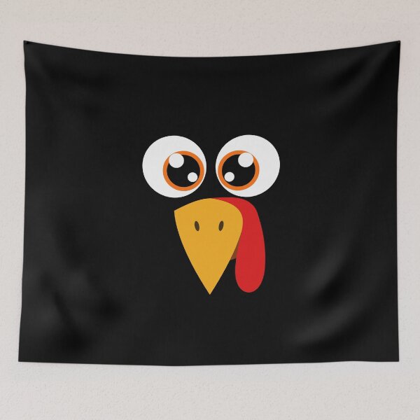 Item preview, Cute Turkey Fall Thanksgiving Shirt, Turkey Face Shirts, Funny Thanksgiving T-Shirt, Little Turkey Shirt, Family Matching Thanksgiving Shirt designed and sold by MiniLuna.
