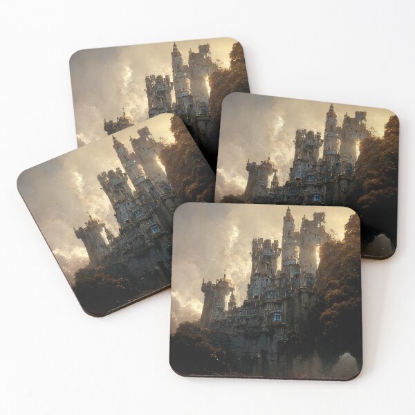 Item preview, Tower Gardens Castle - Epic Castle Fantasy Art designed and sold by KRXStudios.