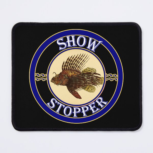 Item preview, 'Show Stopper' Old Book Lionfish Graphic - Funny Quotes Designs for T-shirts, stickers and other accessories. designed and sold by Ridiculam Toga.