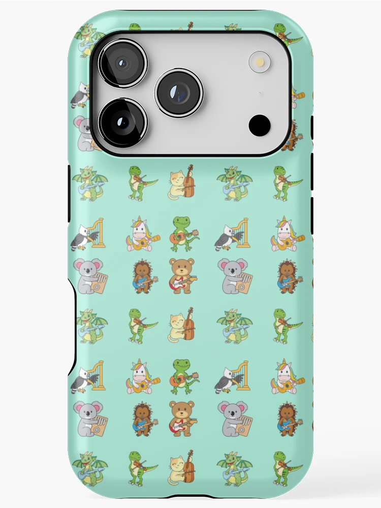 Thumbnail 1 of 4, iPhone Case, Musical Creatures Assorted Sticker Pack 3 (String Instruments) designed and sold by orangerein.